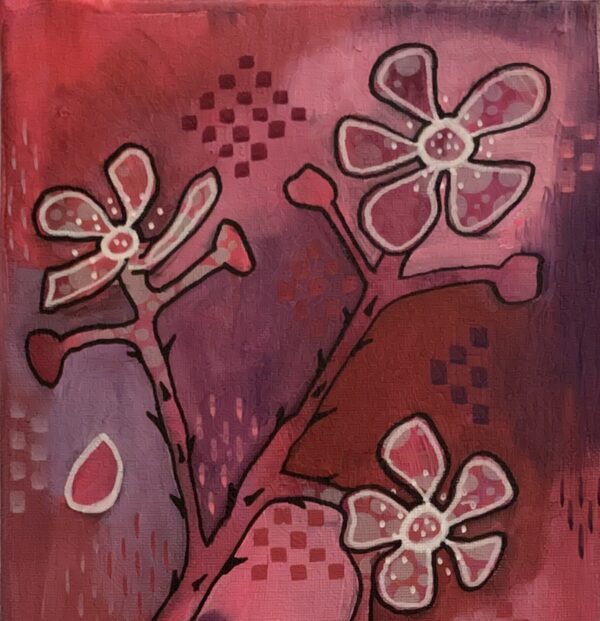 Abstract Bramble art blossoms thumbnail