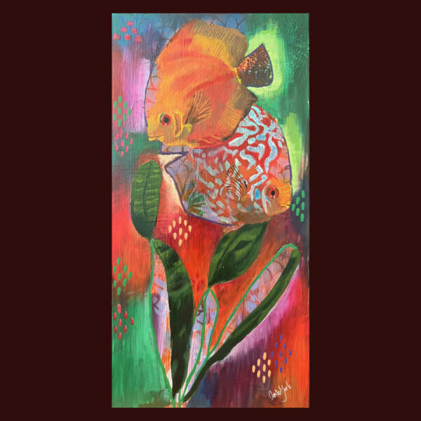 Orange fish art