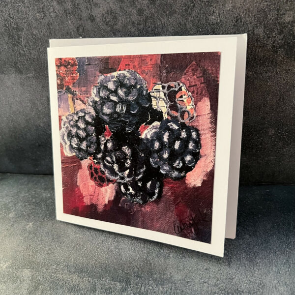 Brambleberries print on card