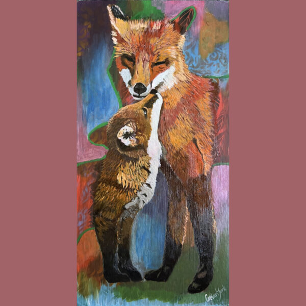 Fox and cub