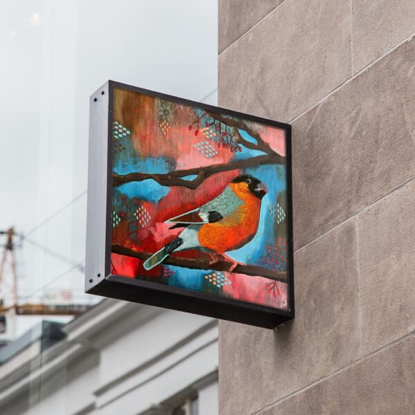 bullfinch environmental art as a sign