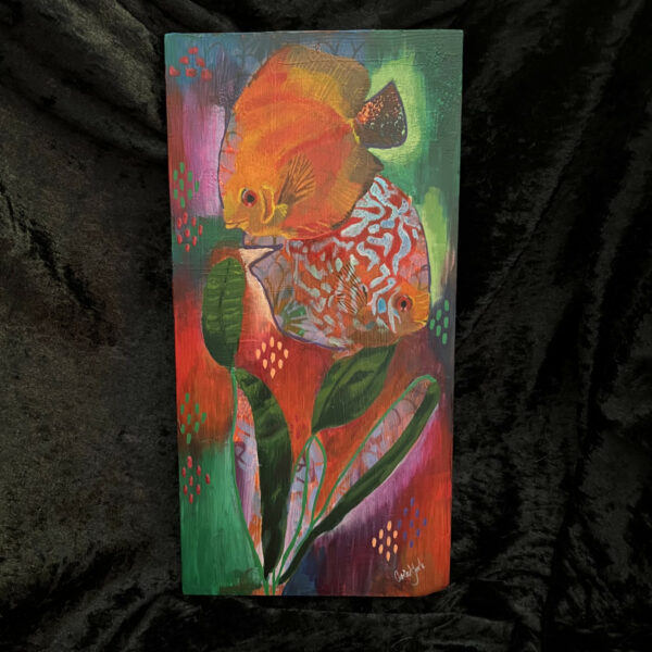 Orange fish art