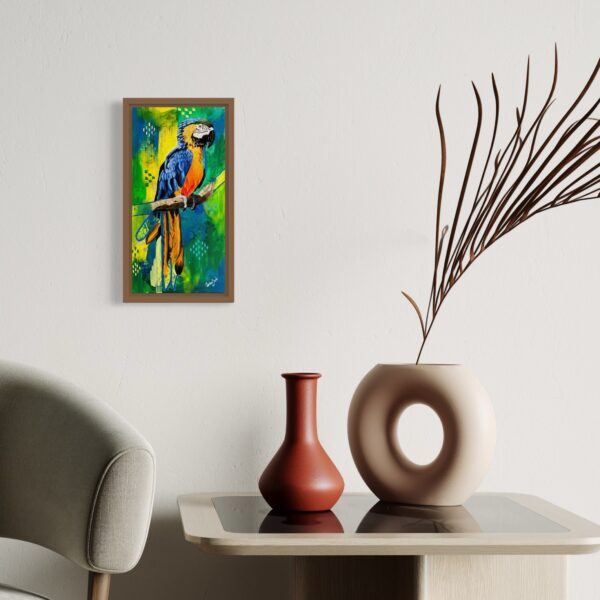 framed art hanging