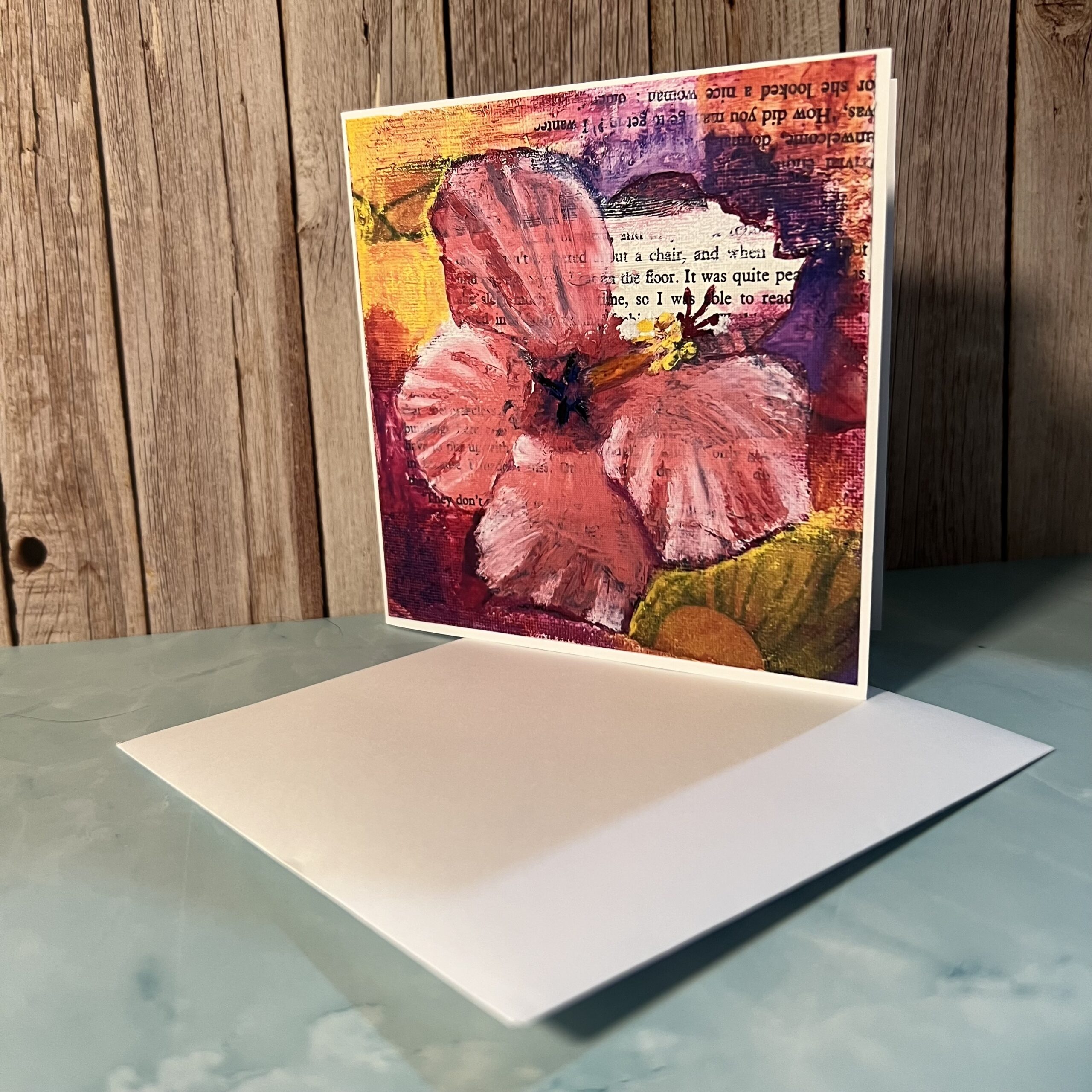 Hibiscus artwork card